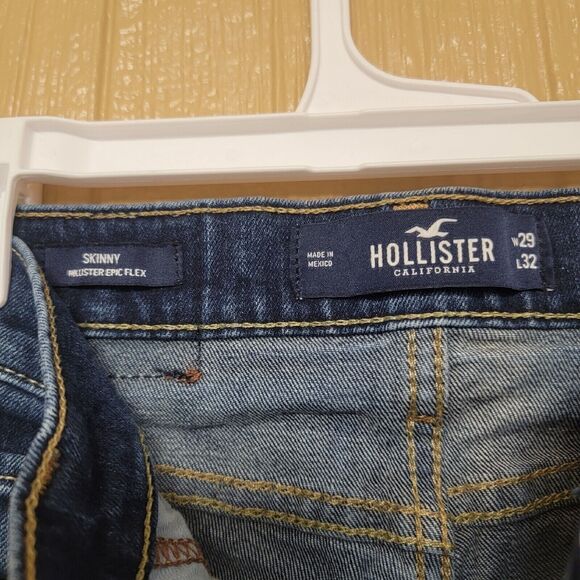 Hollister California Skinny Hollister Epic Flex Jeans W29 L32 Blue - Picture 3 of 6
